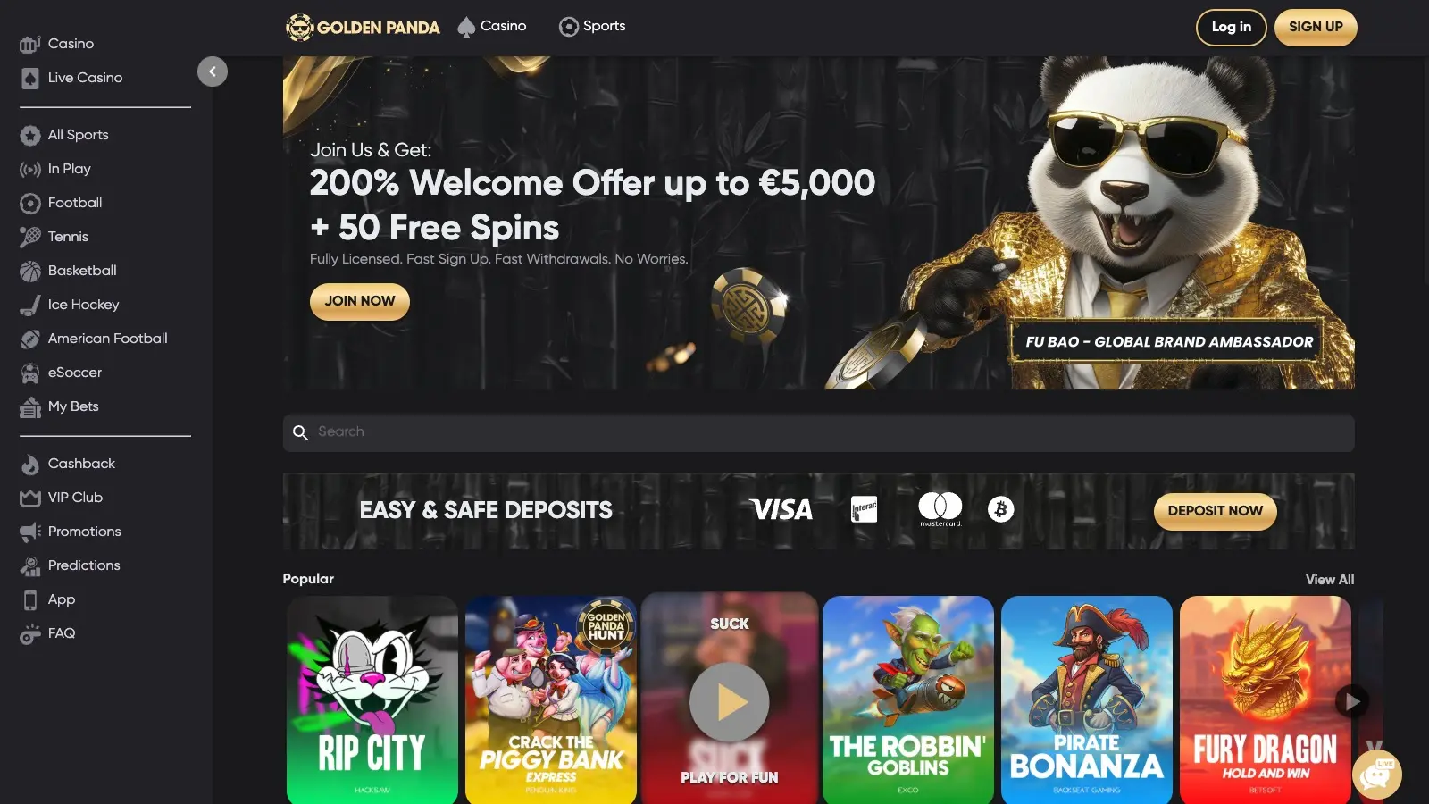 Golden Panda screenshot